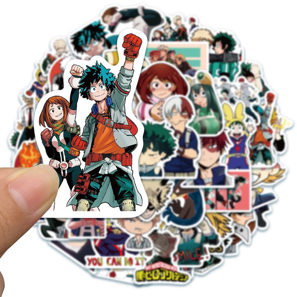 10/30/50/100 шт. Мультяшные наклейки My Hero Academia Graffiti Деку Аниме Наклейки для ноутбука, телефона, скейтборда Крутой Мидория Изуку Наклейка