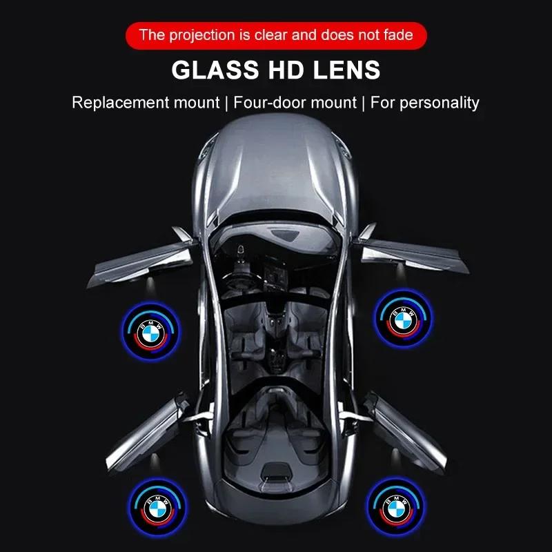 NTED3 2025 Hot For BMW Car Door LED HD Welcome Courtesy Shadow Projector Lamp Logo Light For BMW E46 E90 E39 F30 F10 F20 X5 E70 E53 G3