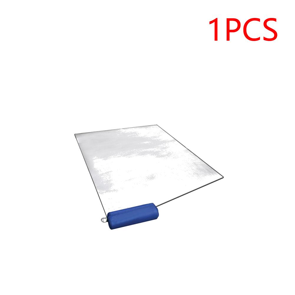 1/2 шт. Водонепроницаемый коврик для кемпинга Влагозащитный коврик из алюминиевой фольги Двусторонний коврик из алюминиевой фольги с сумкой для хранения для кемпинга