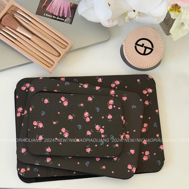Retro Floral Portable Folding Makeup Mirror