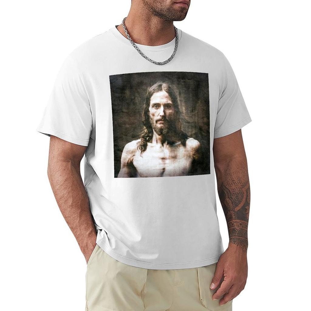 Ai Jesus Christ Shroud Of Turin Tshirt Basic Simple Design Short Sleeve Shirt