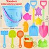 Beach Toys Set for Kids Toddlers Girls Sandcastle Sand Bucket Shovels Animal Sand Molds Travel Sand Toys for Beach Sandbox Toys