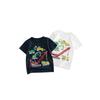 27Kids Children's Clothing Summer Kids Short Sleeve T-shirt Clothes Boys and Girls Engineering Car Excavator Baby 100% Cotton Coat