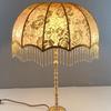 Beaded Tassel Lamp Shade Fabric E27 Lamp Cover Vintage Fringe Lamp Shades