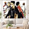 Anime Volleyball Players Tapestry Wall Hanging Japanese Sports Manga Wall Art for Bedroom Dorm Home Decor Anime Fans Gift
