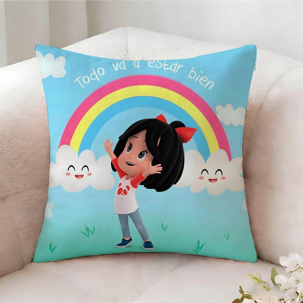 Cleo And C-Cuquin Anime Pillow Case Pillowcase, Double-Sided Printed, Sofa Cushion, Bedroom Headboard Pillow