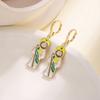 Nidin San Judas Tadeo Virgen de Guadalupe Enamel Drop Earrings For Women Colorful Drip Oil Religious Catholic Ear Jewelry Gifts