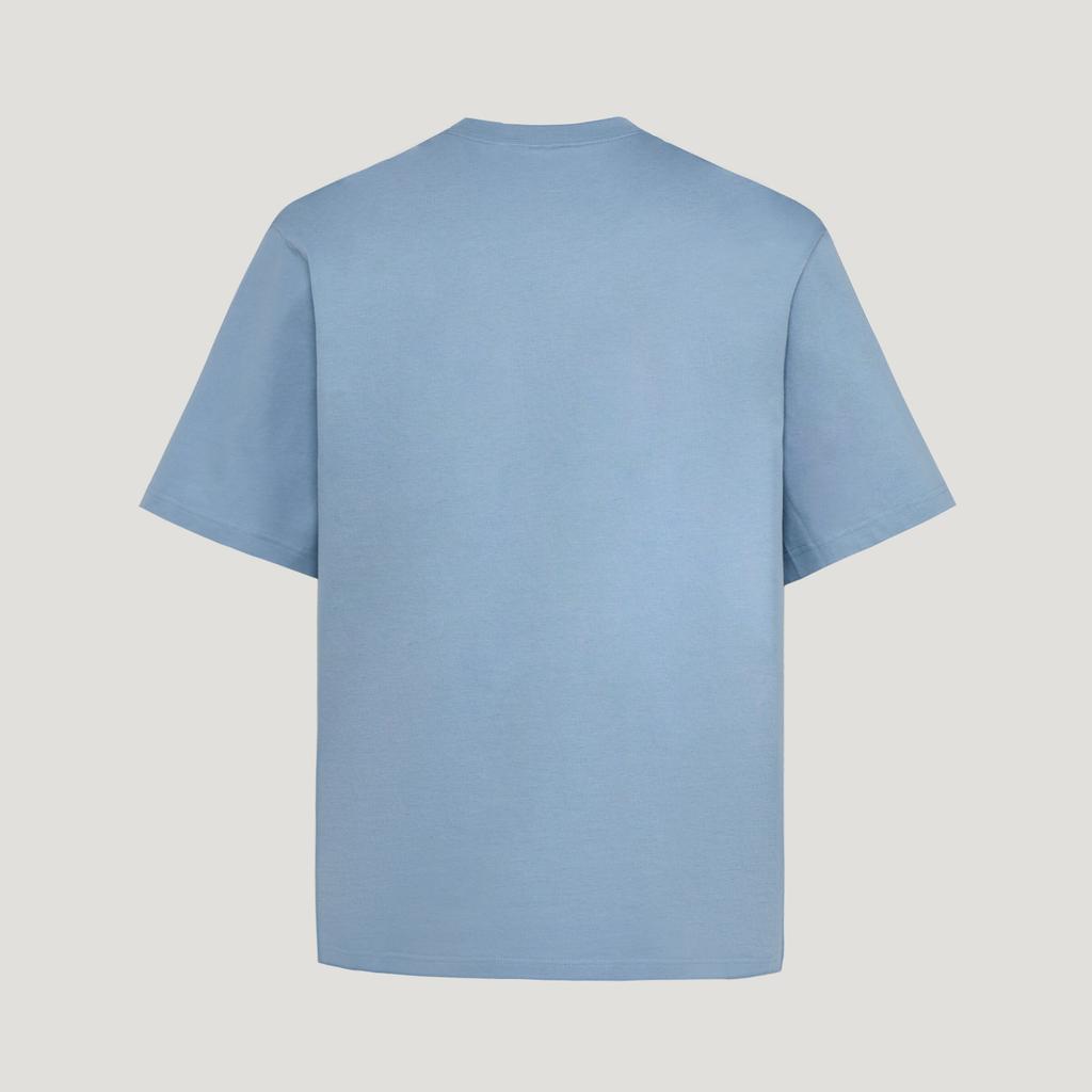 Adidas T Shirts Men's Texture Blue Crew Neck
