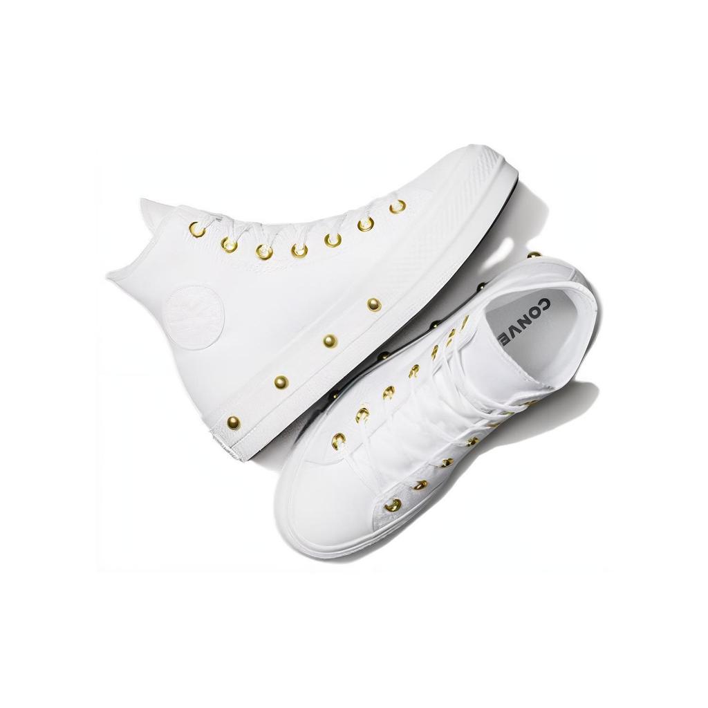 Converse Chuck Taylor All Star Удобные Универсальные Прочные Амортизирующие Высокие Кеды Женские Кроссовки Белые A06787C