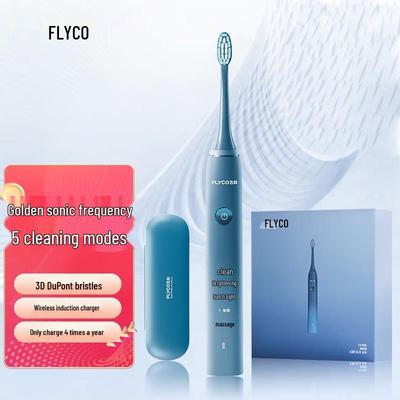 Умная звуковая электрическая зубная щетка FLYCO FT7105, штекер CN (адаптер в комплекте)