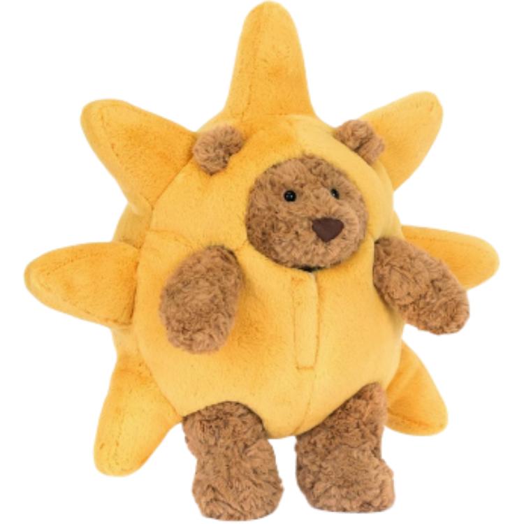 Jellycat Барселона Медведь Солнце Костюм Куклы Плюшевая Кукла 22 см Высота