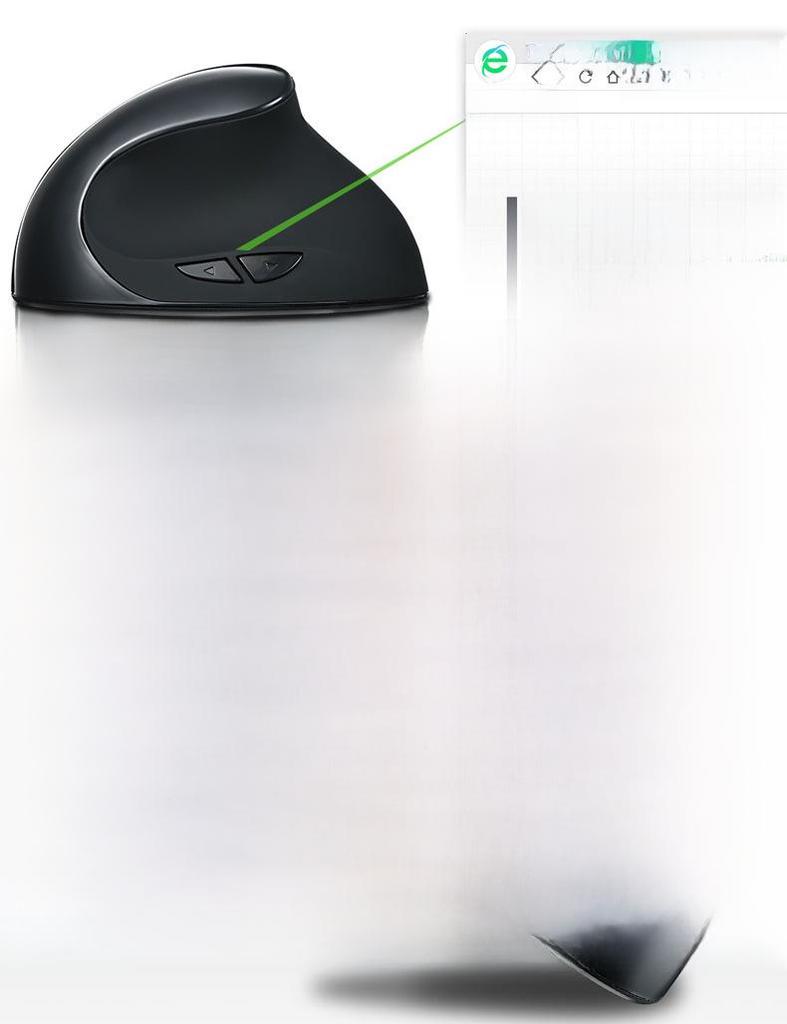 Left-handed Wireless Grip Mouse Designed for Girls, Small Size To Relieve Hand Joint Strain.