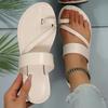 Мода 2025 Лето Новые Большие Сандалии Дышащие Плоские Шлепанцы Уличные Дорожные Женская Обувь Высокое Качество Пляжные Женские Шлепанцы