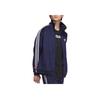 adidas Оригинальная мягкая и удобная куртка в стиле ретро с длинным рукавом из серии Trefoil, универсальная спортивная полосатая куртка унисекс, цвет темно-индиго JL8398