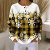 Women's Casual Shirts Long Sleeve Tops Button Up V Neck Loose Knit Fall Favorites For Women