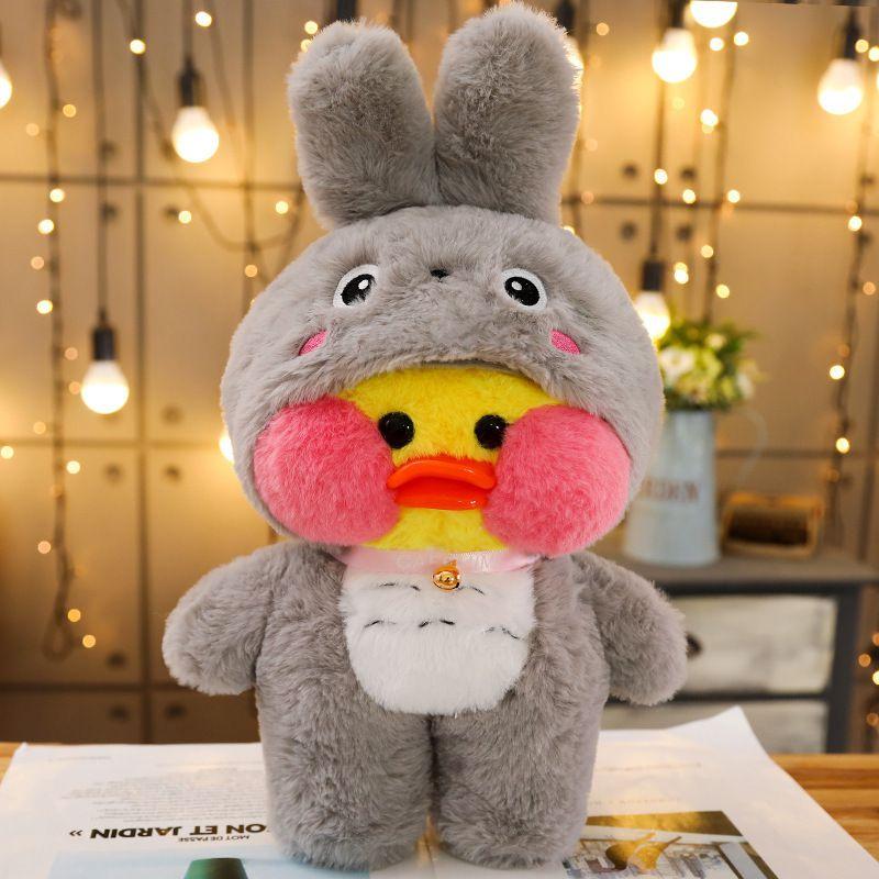 Милая плюшевая игрушка Lalafanfan Cafe Duck Unicorn Totoro Panda, мягкая и очаровательная, подарок
