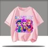 Милые мультяшные футболки Saja для мальчиков и девочек, футболки с коротким рукавом, топы, аниме-футболка, подарки, детская одежда
