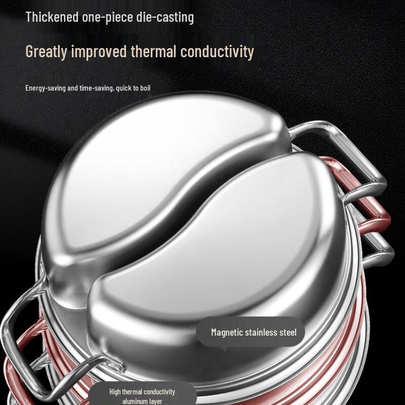 Sule 316L Stainless Steel Divided Hot Pot