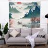 Bedroom Hanging Cloth Printed Tapestry Chinoiserie Wall Cloth Household Hanging Picture Living Room Decorative Cloth