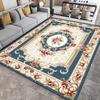 Retro Nordic Ethnic Style Flowers Carpet Living Room Sofa Bedroom Study Kitchen Entrance Rug Non-slip Light Luxury Decor Mat