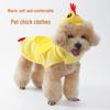 2025 Soft Crystal Velvet Chick Costume Holiday Dress for Pets
