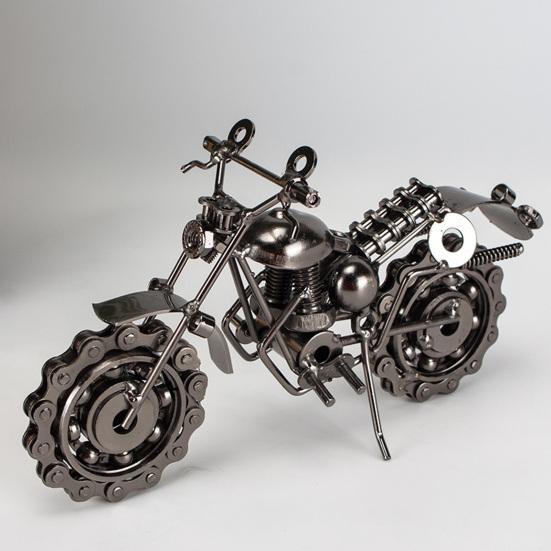 Decorative Stunning Fashion Collectable Perfect Craft Motorcycle Art Model Metal Motorcycle Art