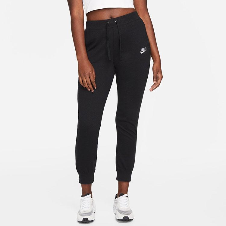 Nike Женские вязаные спортивные штаны черные со средней манжетой CV8643-010