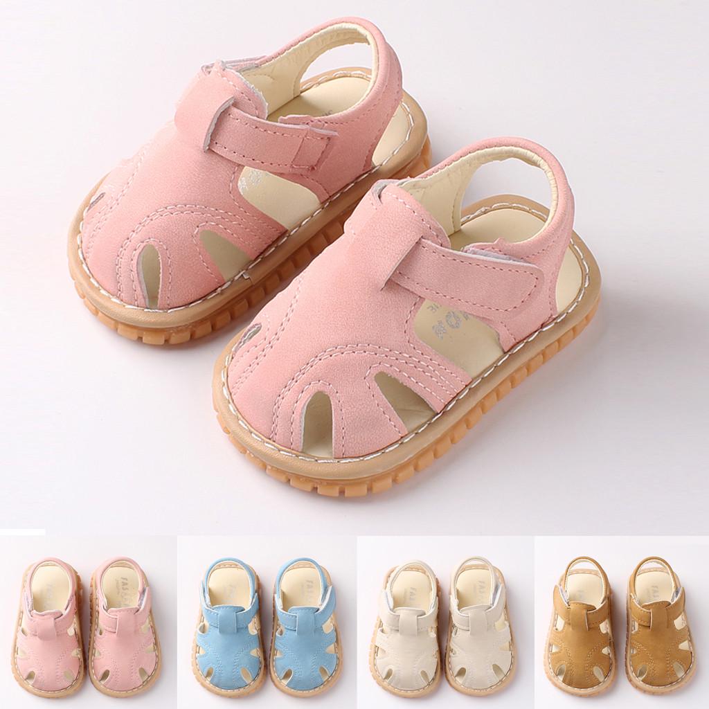 Newborn Baby Girls Boys Roman Shoes Sandals First Walkers Soft Sole Shoes