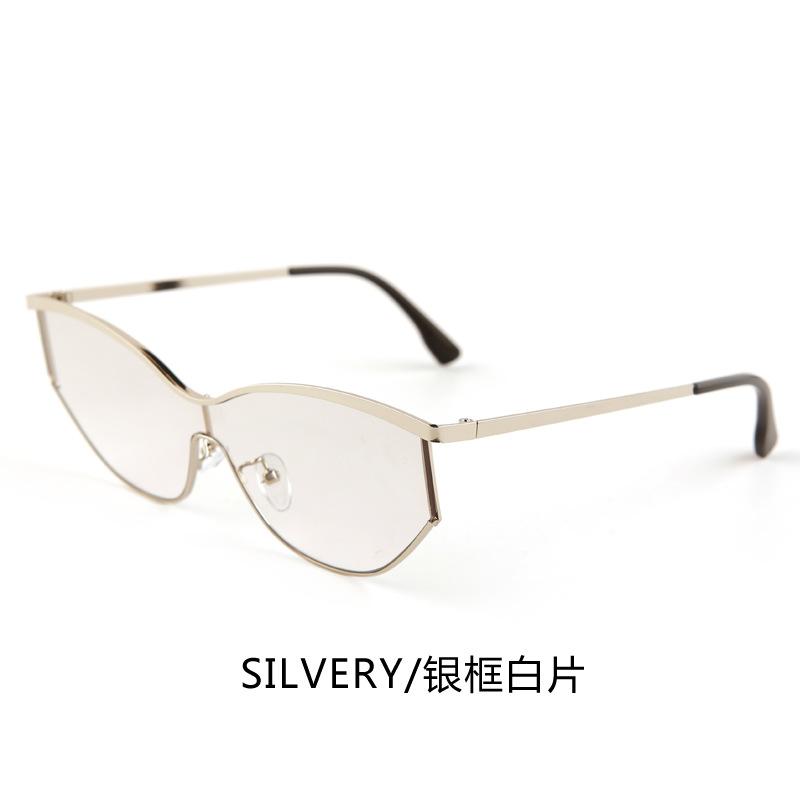New future technology sense integrated lenses personalized cat eye sunglasses female Internet celebrity concave shape UV protection sunglasses