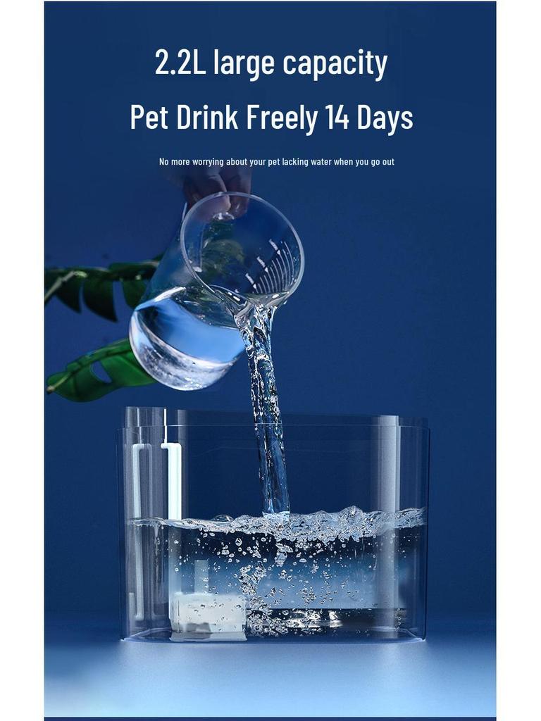 Pet Smart 2L Automatic Water Fountain for Cats and Dogs