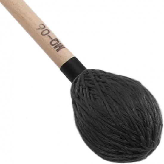 Marimba Mallets, 1 Pair Marimba Mallets Medium Hard Yarn Head with Maple Handle for Percussion Playing MQ‑06 (Black)