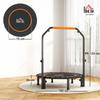 40" Foldable Mini Fitness Trampoline, with Adjustable Foam Handle, Orange