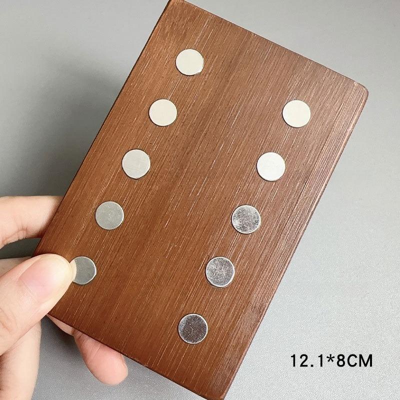 Расширенный двухрядный деревянный стенд для практики маникюра на 10 сеток, набор подставок для ногтей, магнитные держатели для практики маникюра