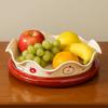 Plastic New Year Snack Tray Round Nut Tray Multifunctional 360° Rotating Fruit Plate  Living Room