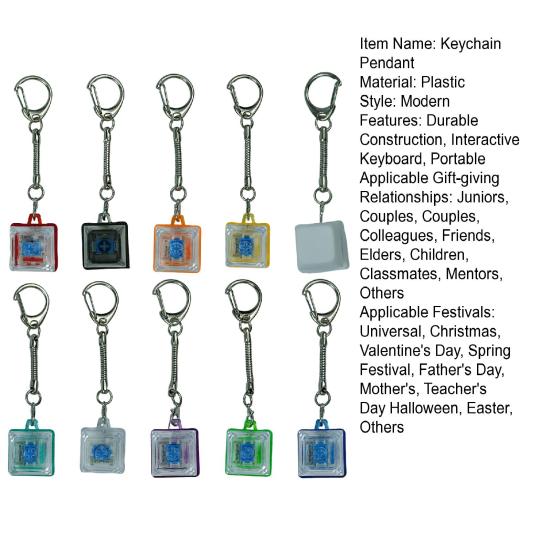 1/10 шт. Кликер для клавиатуры Игрушка для снятия стресса Снятие тревоги Фокус Брелок-подвеска Маленькая Портативная Легкая Игрушка-непоседа