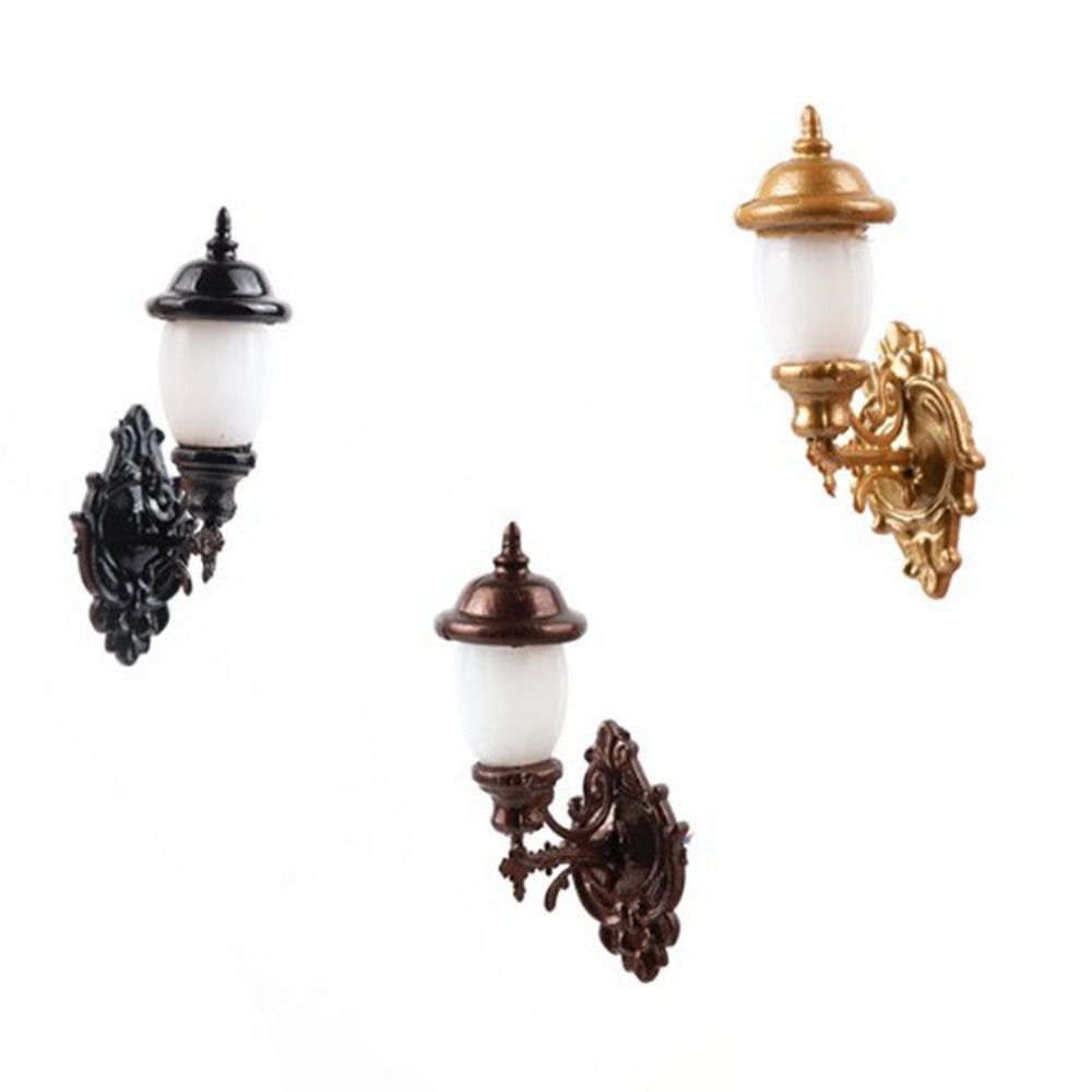 Модель 3В Белый/Теплый свет Материал АБС-металл Сад Двор Светодиодный свет Новый Настенный светильник для кукольного домика