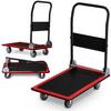 HM-505 Black and Red Platform Transport Trolley
