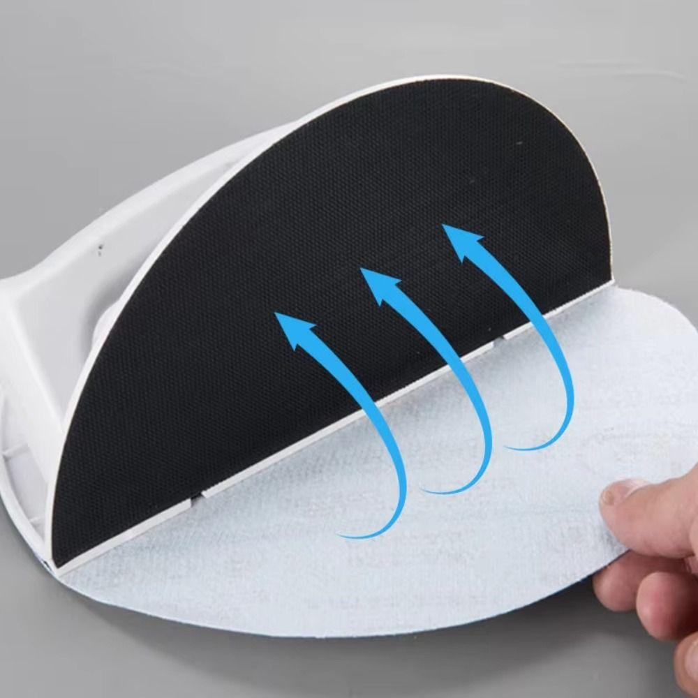 Self-Adhesive Semi Circular Angle Sanding Tool Plastic Multifunctional Hand Grinding Board Reusable Durable Sanding Sandpaper