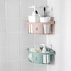 Wall Hanging Triangle Corner Storage Rack Basket Kitchen Bathroom Organizer