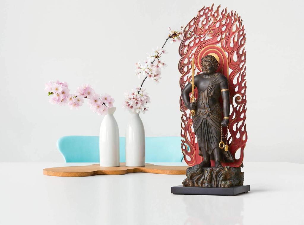 Стандартная Стоящая Статуя Фудо Мёо Исму Статуя Будды Фудо Мёу Рюдзо Рисунок Статуя Будды Исму Исцеляющий Мирный Декоративная Статуя Будды