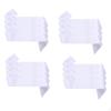 16 Pieces White Sash Blank Satin Glossy Etiquette Shoulder Strap Plain Party Decorations