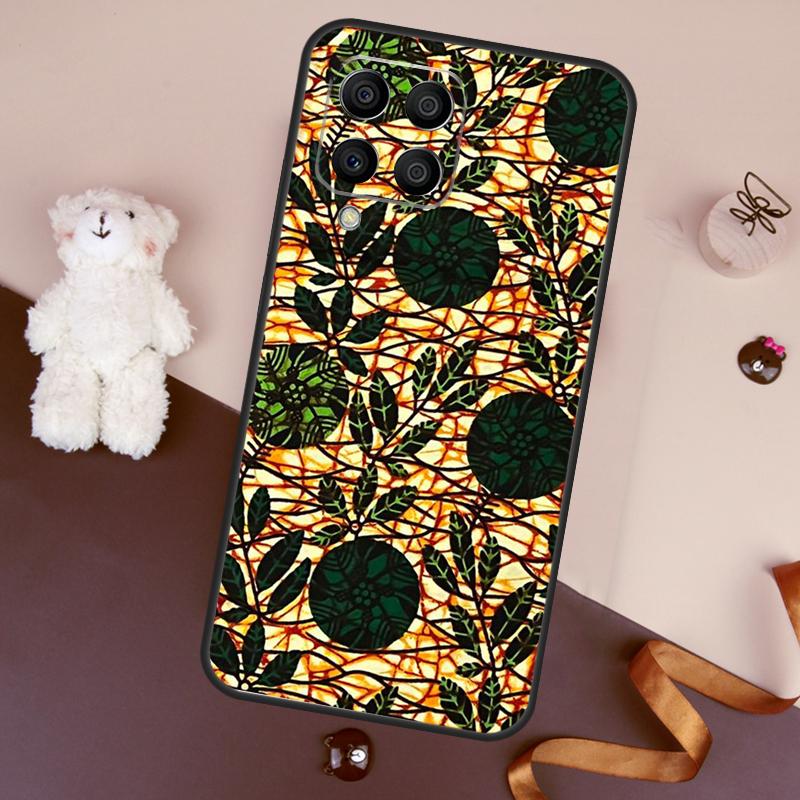 African Style Fabric Print Case For Samsung Galaxy M11 M31 M21 M53 M13 M32 M52 M15 M35 M55 M14 M34 M54 M06 M16 M36 M56