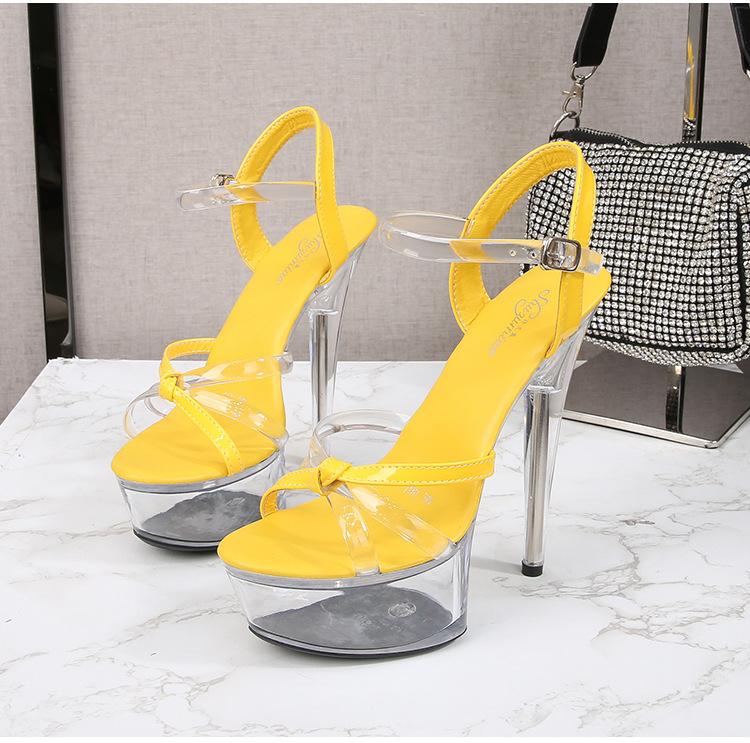 190 серия, очень высокие каблуки 14,5 см, платформа 4,5 см, пикантные женские босоножки на очень высоком каблуке-шпильке LFD