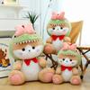 Bowknot Cat Dinosaur Plush Toy Stuffed Animal Doll Cartoon Decoration Kids Gift