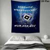 Hamburger Sv Wall Tapestry Aesthetic Wall Hanging Printed Fabric Blanket Decorative Tapestries for Bedroom Living Room Home Decor