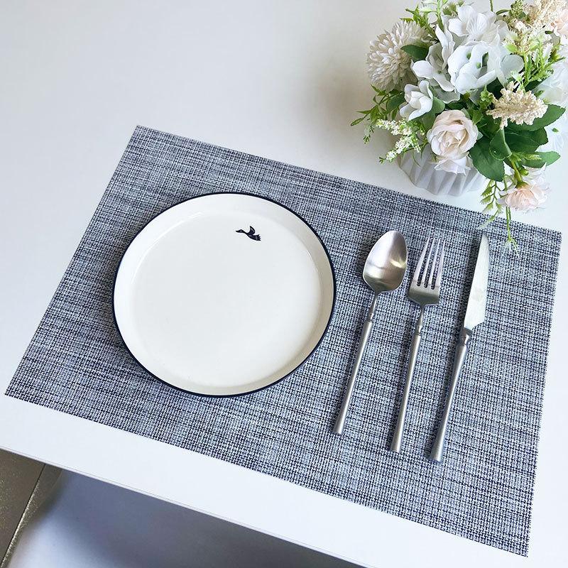 6 шт. ПВХ салфетки под приборы, настольные коврики, теплоизоляционные коврики, прямоугольные моющиеся салфетки, украшение стола 45x30 см