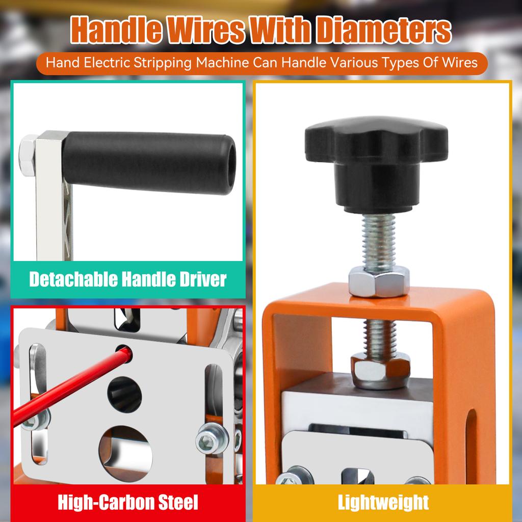 Manual Wire Stripping Made Easy -Powered Wire Stripper Machine,Copper Wire Stripper,Drill Wire Stripper, Electric Wire Stripping