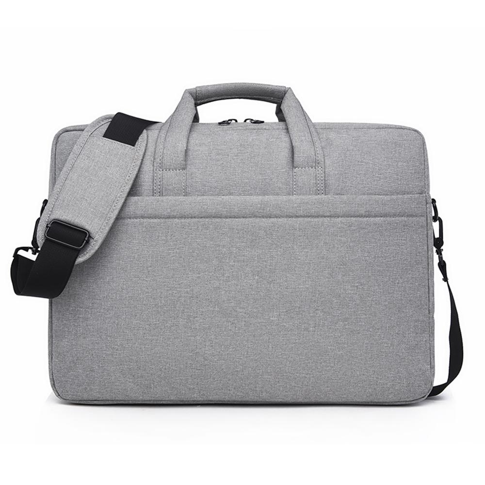 Сумка для ноутбука через плечо, совместимая с 15-дюймовым ноутбуком, чехол для переноски большой емкости с ремнями и ручкой