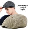 Unisex Vintage Cotton Duckbill Cap: Spring, Autumn & Winter Retro Solid Beret