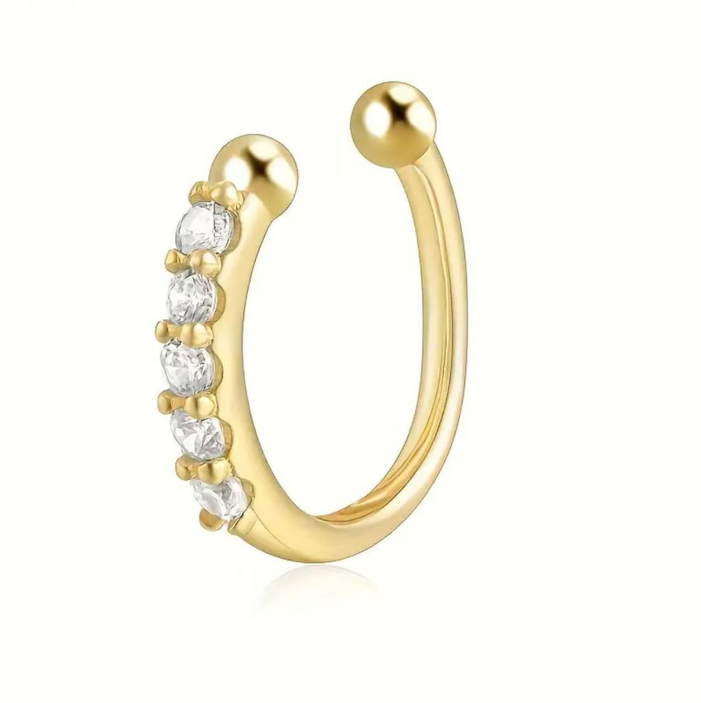 Unisex Korean Minimalist Ear Cuff: No-Pierce Nose & Ear Clip, Cool Street Style Jewelry